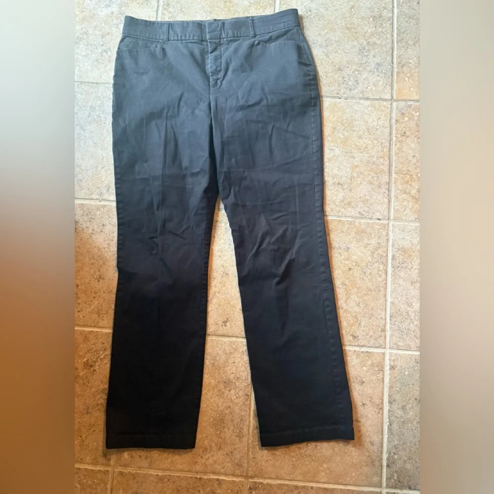 GLORIA VANDERBILT High Rise Black Jeans with Classic Style, Size: 14